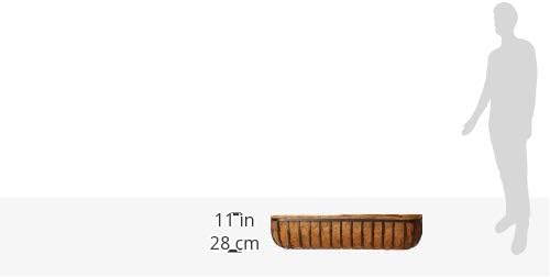 Arcadia Garden Products Hanging Window Basket Metal Trough, 48-inch