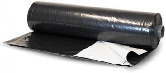 Farm Plastic Supply - Poly Mulch Black/White Plastic Sheeting - Poly Mulch, Mulch, Black/White Plastic Sheeting, Poly Mulch Sheeting, Mulch, Poly Mulch (1.25 mil - 4' x 4000')