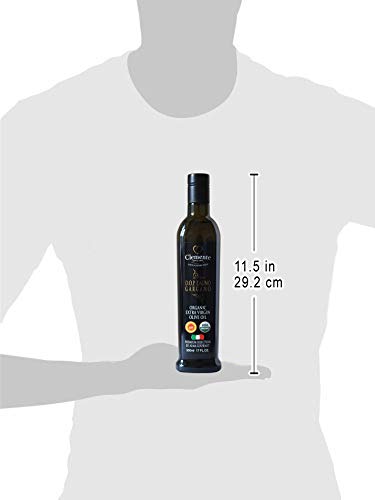 Clemente Organic Dauno Gargano Extra Virgin Olive Oil D.O.P. | 17 Fluid Ounce | Pack of 3