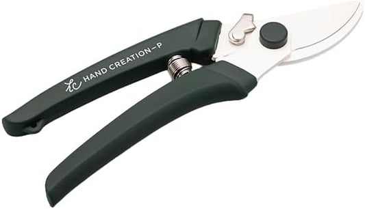 Flower shears - Professional Ultra Sharp Made in JAPAN Garden Scissors SAKAGEN HAND CREATION P-180 (Moss Green)