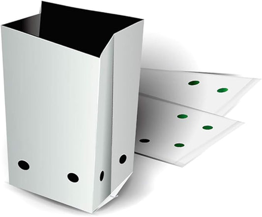 HORTIPOTS 2 Gallon Black White Panda Grow Bags (Pack of 50)