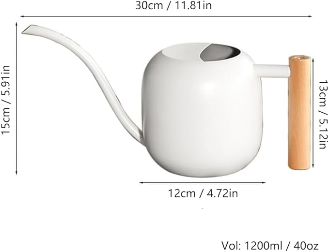 Small Watering Can Indoor Plants, 40oz/1.2L Garden Watering Can, House Plant Watering Can Cute Watering Pot with Long Spout for Indoor House Plants Bonsai Outdoor Garden Flower Decorative