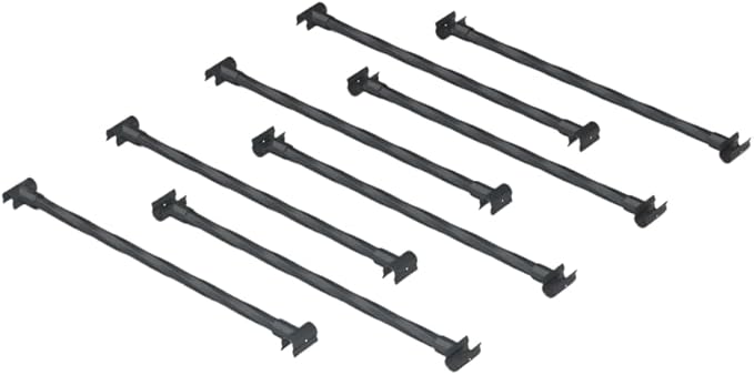 Garden Arch connectors 8pcs - Length: 15.5 inches, Suitable for Connect with a Garden Arch to Form a Garden Promenade (Black Combined Connection Accessories)