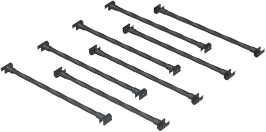 Garden Arch connectors 8pcs - Length: 15.5 inches, Suitable for Connect with a Garden Arch to Form a Garden Promenade (Black Combined Connection Accessories)