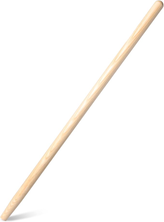 1 Pcs Shovel Handle Replacement 41" Length, 1-1/2" Diameter, Strong Hardwood Solid Ash Wood Straight Handle for Long D Shovels Garden Tool