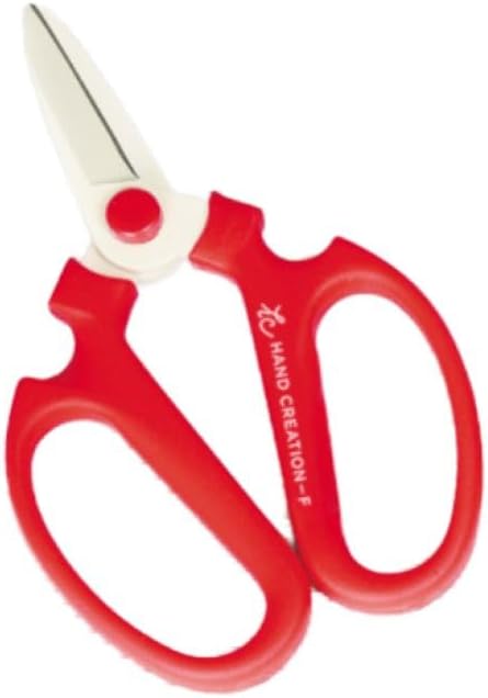 Japanese Florist Scissors – SAKAGEN HAND CREATION Flower Shears Made in JAPAN for Floral Design & Gardening Large Size Model F-180 (Red)