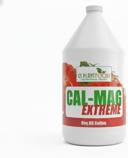 GS Plant Foods Cal-Mag Extreme Liquid 1 Gallon Fertilizer with Calcium, Magnesium, Iron and Sulfur Supplement, Corrects Secondary Nutrient & Trace Element Deficiencies, N-P-K of 2-0-0