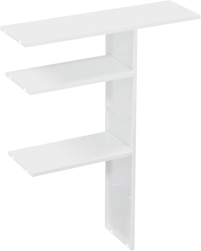 KAMABOKO Metal Storage Shed Shelves for 60 cuft Vertical Outdoor Storage Shed, 35.3 lbs, White