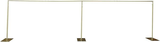 Wedding Arch Backdrop Stand Gold 19.7*9.8FT Adjustable Wedding Arches for Ceremony Metal Balloon Arch Stand Garden Arbor Frame for Wedding Birthday Party Baby Shower Photo Booth Background Decoration
