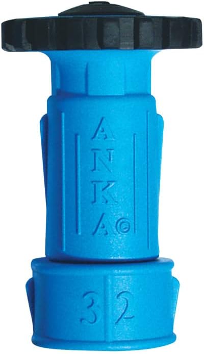 Watts ANKA Series 1-1/4" Small Inline Adjustable High-Pressure Full-Flow Hose Nozzle, Rubber O-Ring, Easy Grip, High Grade Glass Fiber Reinforced Nylon, Industrial, Agricultural, Home, Garden, Vehicle