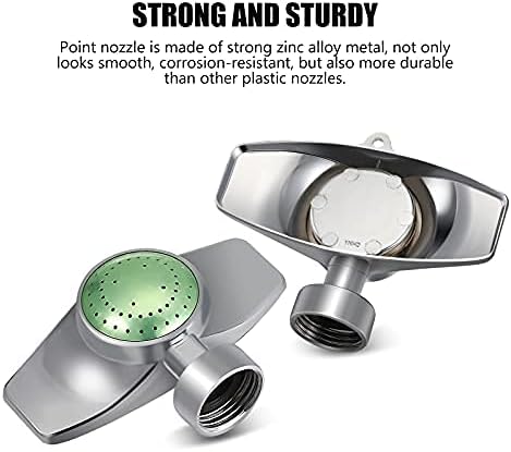Honoson Metal 360 Degree Circle Pattern Spot Sprinkler for Yard with Gentle Water Flow Adjustable Sprinkler Head for Small Area Lawn Garden Watering(Green,3 Pieces)