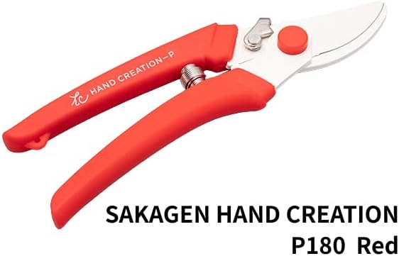 Flower shears - Professional Ultra Sharp Made in JAPAN Garden Scissors SAKAGEN HAND CREATION P-180 (Pink)