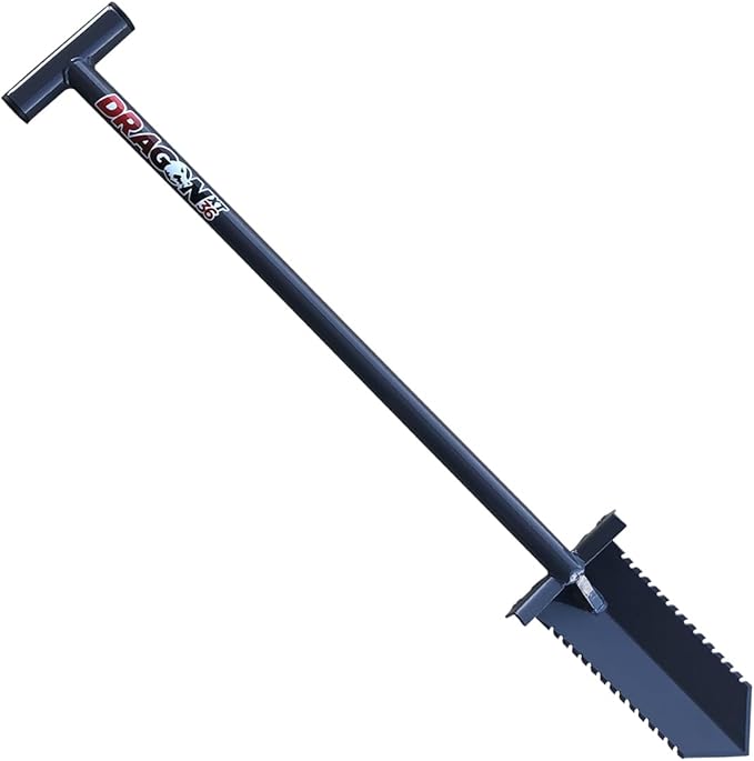 36" Shovel for Metal Detecting, Gardening, Cutting Clean Plugs for Easy Treasure Recovery