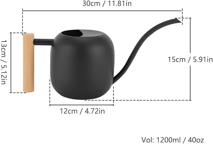 Small Watering Can Indoor Plants, 40oz/1.2L Garden Watering Can, House Plant Watering Can Cute Watering Pot with Long Spout for Indoor House Plants Bonsai Outdoor Garden Flower Decorative
