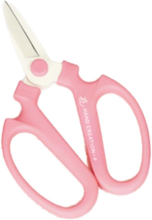 Japanese Florist Scissors – SAKAGEN HAND CREATION Flower Shears Made in JAPAN for Floral Design & Gardening Large Size Model F-180 (Pink)