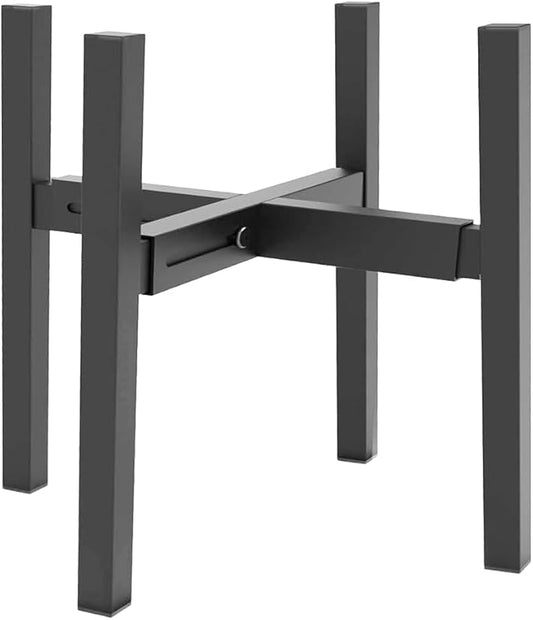 Heavy Plant Stand for 10"-16" Plant Pot Indoor Outdoor Corner, Adjustable Metal Heavy Duty for Large Pot (Black 1 Pack)