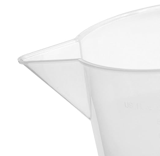 United Scientific™ Plastic Pitcher, 5000mL (1.32 Gallons) - Large Pitcher with Spout - Raised Graduations - Chemical Resistant, Autoclavable, 1 Each