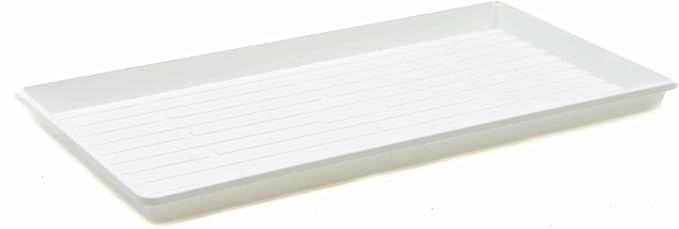 Bootstrap Farmer Microgreen Growing Trays, White 30 Pack, No Holes Heavy Duty Sprouting Tray