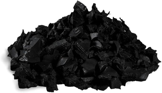 100% Wire-Free Rubber Mulch – Black, 20 lb (0.8 cu ft) | Long-Lasting, Low Maintenance, Safe for Kids & Pets – Landscaping & Playground Ground Cover