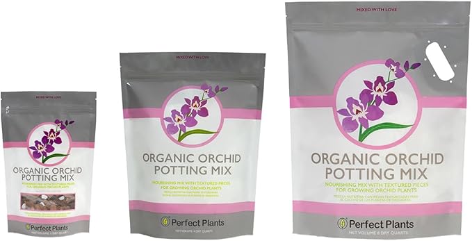 All Natural Orchid Potting Mix by Perfect Plants - 8 Quarts Special Blend for Proper Root Development on All Orchid Plant Types
