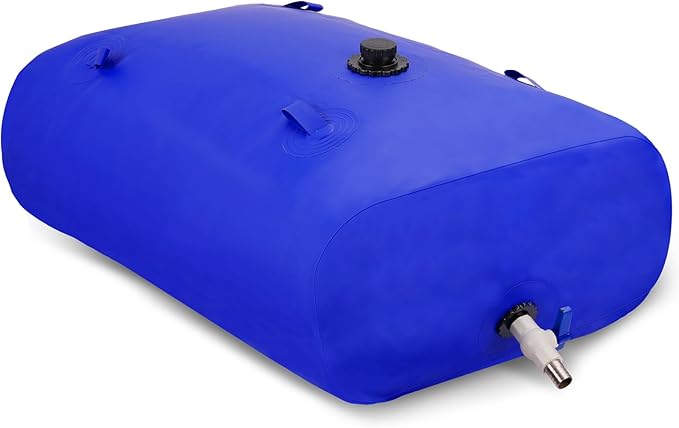 350L/92gal Foldable Water Bladder Storage Container - Large Capacity Soft Water Bag for Drought Resistance, Fire Prevention, and Emergency Water