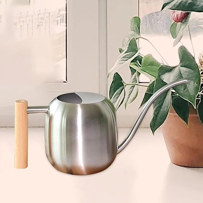 Small Watering Can Indoor Plants, 40oz/1.2L Garden Watering Can, House Plant Watering Can Cute Watering Pot with Long Spout for Indoor House Plants Bonsai Outdoor Garden Flower Decorative