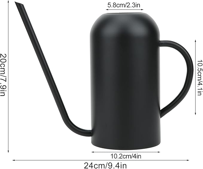 Long Spout Watering Can, 1.5L/50oz Stainless Steel Sprinkling Can Pot for Indoor Plants House Plants Flower Watering Pot Outdoor for Succulent Bonsai Garden