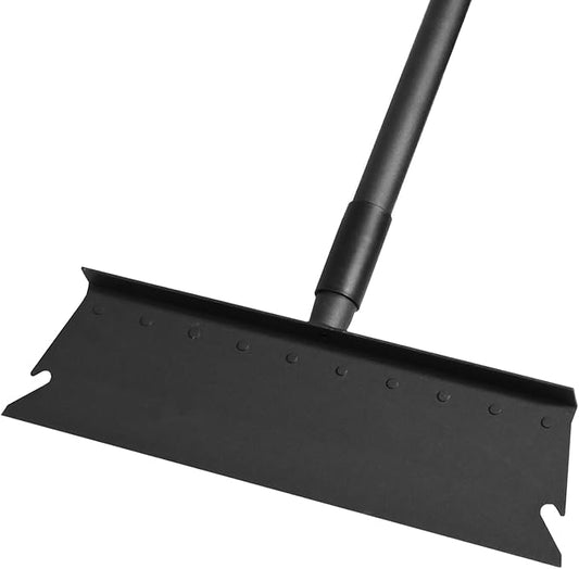 Large Garden Shovel, Multifunctional Cleaning Shovel 63 Inch Large Ice Scraper Heavy Duty Garden Tool for Weeding, Lawn Edging, Scraping and Ice Removal,Black