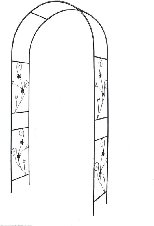 1. GO Steel Garden Arch, 7'5'' High x 3'7'' Wide, Garden Arbor for Various Climbing Plant, Outdoor Garden Lawn Backyard