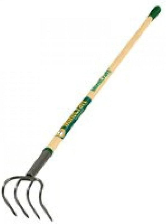 MINTCRAFT 33280 Long Wood Handle Cultivator with Grip
