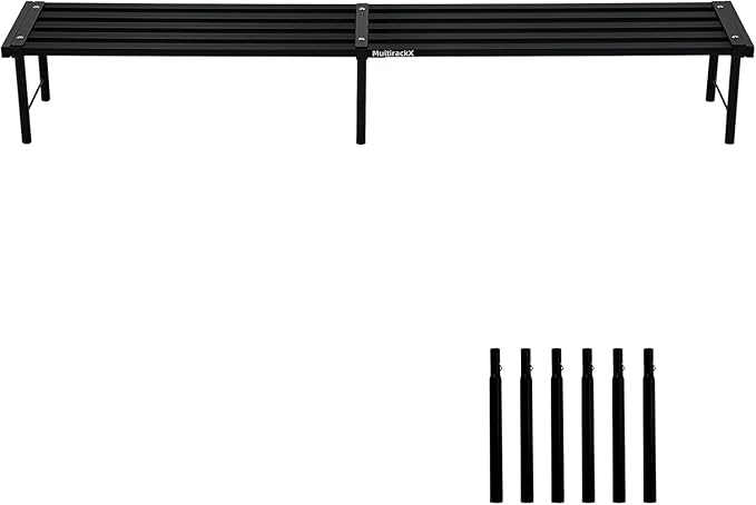 Metal Plant Stand, Rust-proof Aluminum Flower Pot Stand, Heavy Duty Planter Display Shelving for Patio Balcony Garden Living Room Decorative (Ebony, 35.4 Inch)