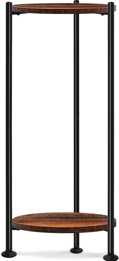 Plant Stand Indoor Outdoor, 30'' Tall Plant Stands for Indoor Plants, Heavy Duty Indoor Plant Shelf, 2 Tier Flower Stand for Living Room, Balcony, Deck