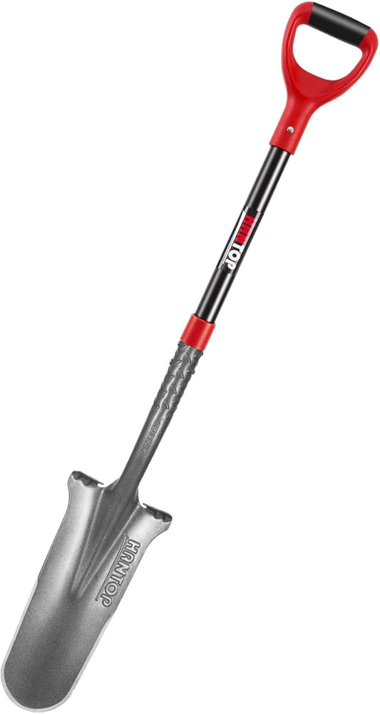 Drain Spade, Digging Garden Shovel with Fiberglass Handle for Digging,Gardening,Trenching,Transplanting,44 inches