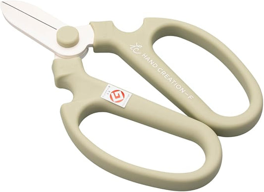 Japanese Florist Scissors – Professional Ultra Sharp Flower Shears Made in JAPAN for Ikebana Floral Design & Gardening SAKAGEN HAND CREATION F-170 (Atmos Green)