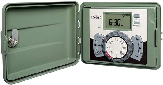 Orbit 57896 6-Station Outdoor Swing Panel Sprinkler System Timer