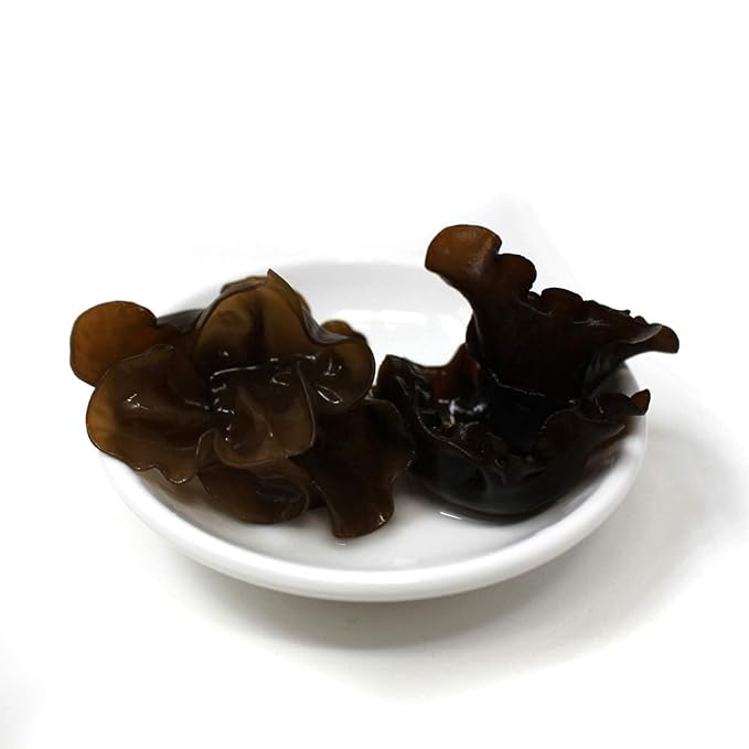 DABC OAK LAND 2 Pound Premium Dried Woodear Mushroom, Dried Black Fungus Shredded All Natural Vegan and Gluten-Free Rich in Fiber & Iron, Perfect for Cuisine, Soups, Stir-Fries 黑木耳 32 Ounce
