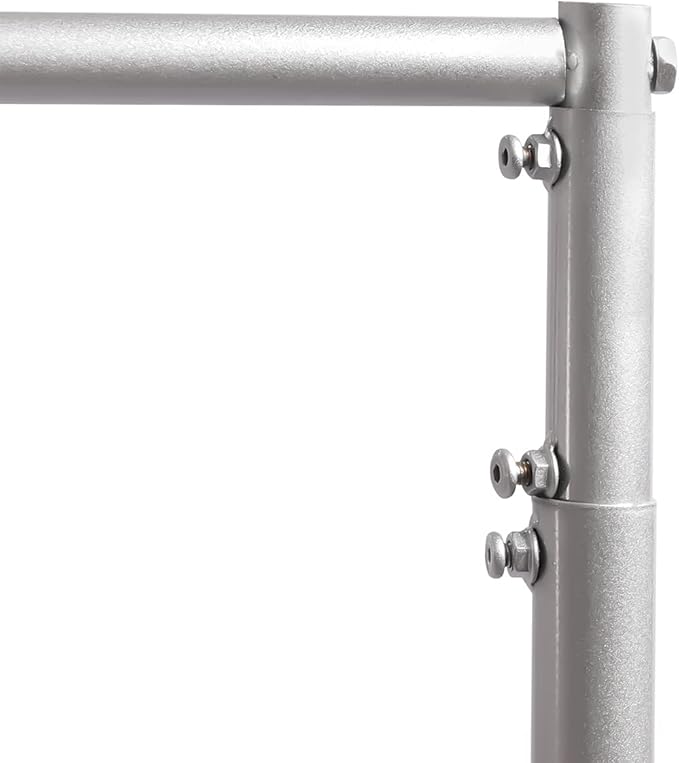 Wedding Arch Backdrop Stand Silver 19.7 * 9.8FT Adjustable Wedding Arches for Ceremony Metal Balloon Arch Stand Garden Arbor Frame for Wedding Birthday Party Baby Shower