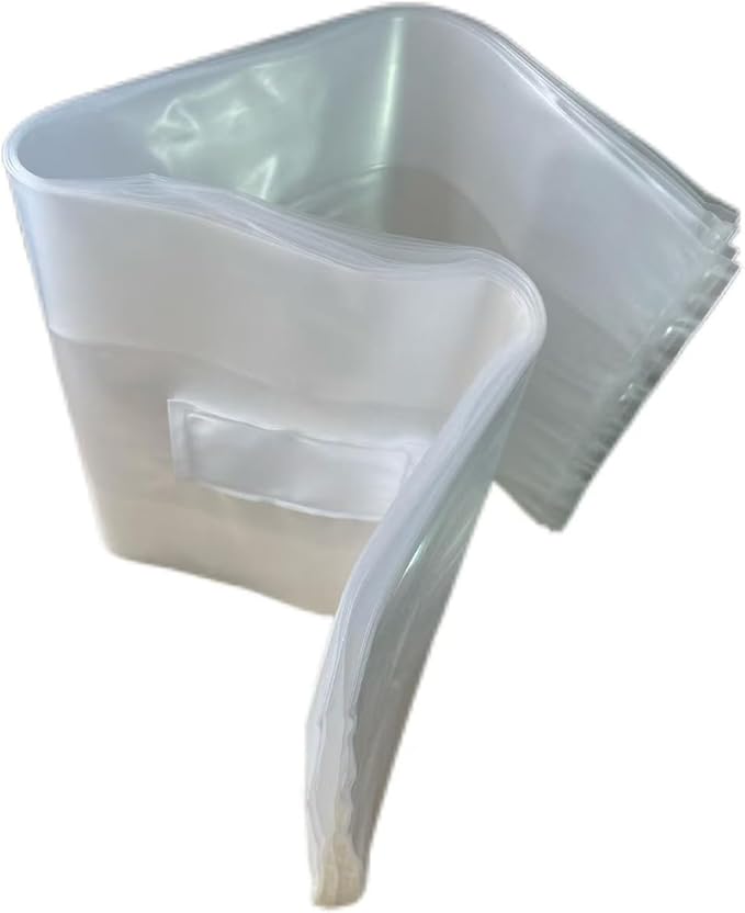 Sealable Mushroom Grow Bags with 0.2 Micron Filter,10''x5.5''x24'',0.08mm/3.15mil Thick PP,Extra Large Size Transparent Cultivation Bags for Commercial & Home Use (25PCS)