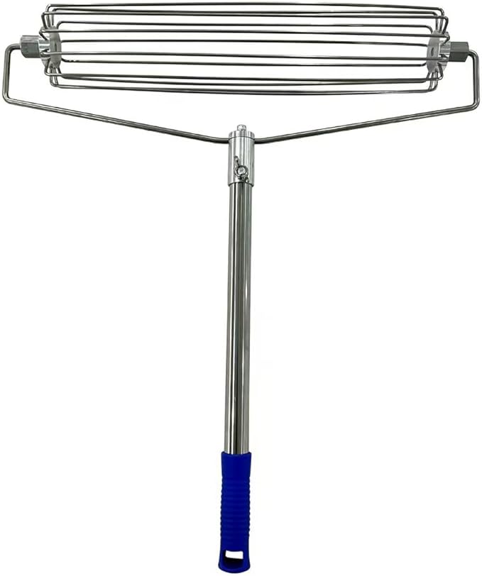 Roller Design Golf Course Rakes, Stainless Golf Sand Trap Bunker Simulator, Bunker Rake for High Jump Long Jump Track and Field Sandy Golf Course