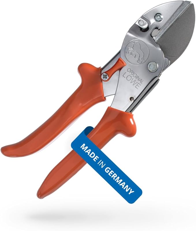 Original LÖWE Pro Universal Anvil Shears 1.105 with Steel Blade | 1.5 inch Cutting Length | Versatile Shears for use in Industry & Crafts | For Wood, Plastic, Rubber, Leather, Metal | Made in Germany
