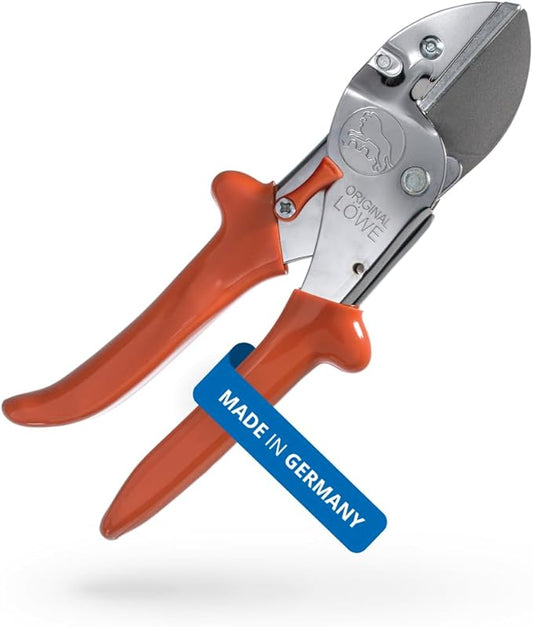Original LÖWE Pro Universal Anvil Shears 1.105 with Steel Blade | 1.5 inch Cutting Length | Versatile Shears for use in Industry & Crafts | For Wood, Plastic, Rubber, Leather, Metal | Made in Germany