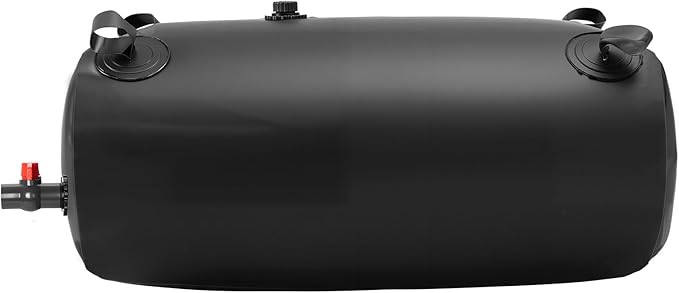 VEVOR Water Storage Bladder, 29.85 Gallon (113L) Water Storage Container Tank, 1000D PVC Thickened Soft Bag Bladder, Collapsible Portable for Garden Irrigation, Camping, RVs, Emergency Use - Black