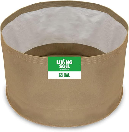 Sustainable Village Blumat Grow Bags - 65-Gallon Fabric Pots for Plants - Breathable Waterproof Cloth Pots with MoistureLock Technology - Promotes Strong and Healthy Roots