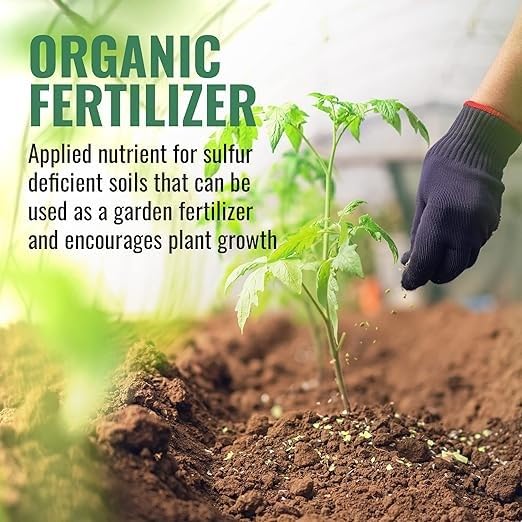 Organic Elemental Sulfur Fertilizer 90% 20 Pounds Acidic Soil Amendment, Hydrangea & Blueberry Fertilizer, Ideal for Garden Soil & Lawn Care - Lancaster Agricultural Products.