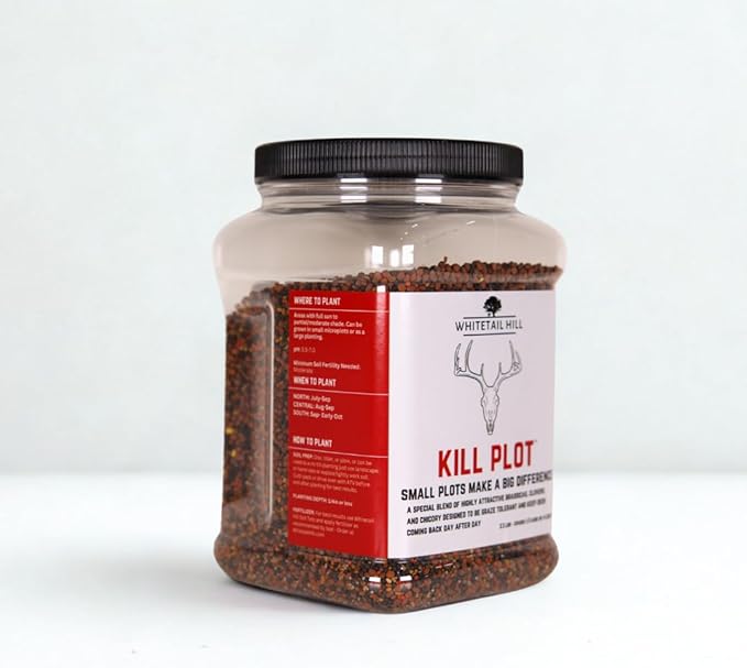 Kill Plot Food Seed Mix for Deer, 1/3 Acres or 3 Acres, Highly Attractive Mix of Brassicas, Clovers, and Chicory, Made for Small Plots