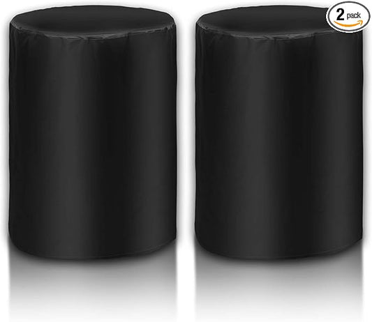 2pcs 55 Gallon Barrel Cover 210D Water Storage Barrel Cover with an Adjustable Drawstring, Rain Barrel Protective Screen Cover for Barrel，25 x 37 Inches