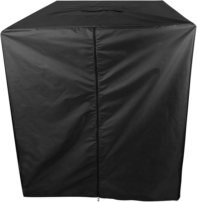 IBC Tote Protective Cover for 275 Gallon (1000L) Outdoor Rain Barrel Tank, Waterproof, 210D Oxford Cloth (Black), 120*116*100 cm