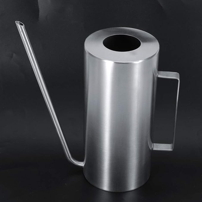 Watering Pot, 1.5L High Capacity Stainless Steel Outdoor Watering Pot with Long Service Life for Home Garden