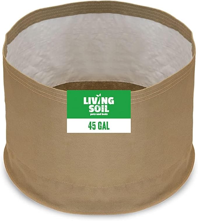 Sustainable Village Blumat Grow Bags - 45-Gallon Fabric Pots for Plants - Breathable Waterproof Cloth Pots with MoistureLock Technology - Promotes Strong and Healthy Roots