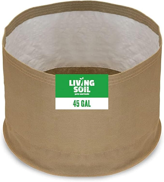 Sustainable Village Blumat Grow Bags - 45-Gallon Fabric Pots for Plants - Breathable Waterproof Cloth Pots with MoistureLock Technology - Promotes Strong and Healthy Roots